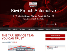 Tablet Screenshot of kiwifrenchautomotive.com.au